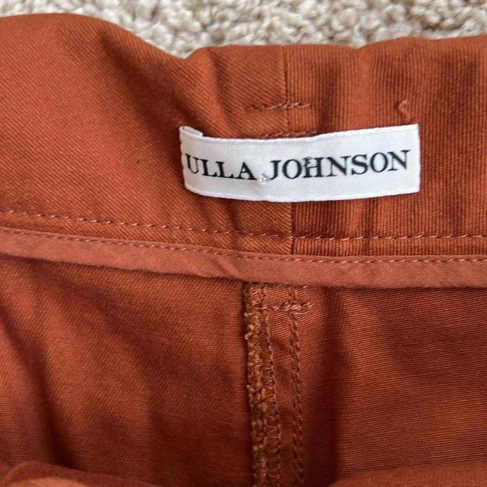 Ulla Johnson SZ 12, rust cotton shorts.